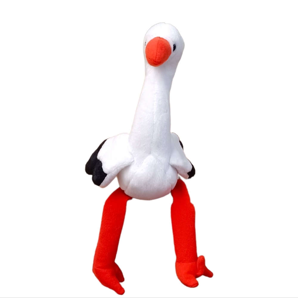 -Ty Beanie Babies Vintage 1999 Stilts The Stork plushie Retired